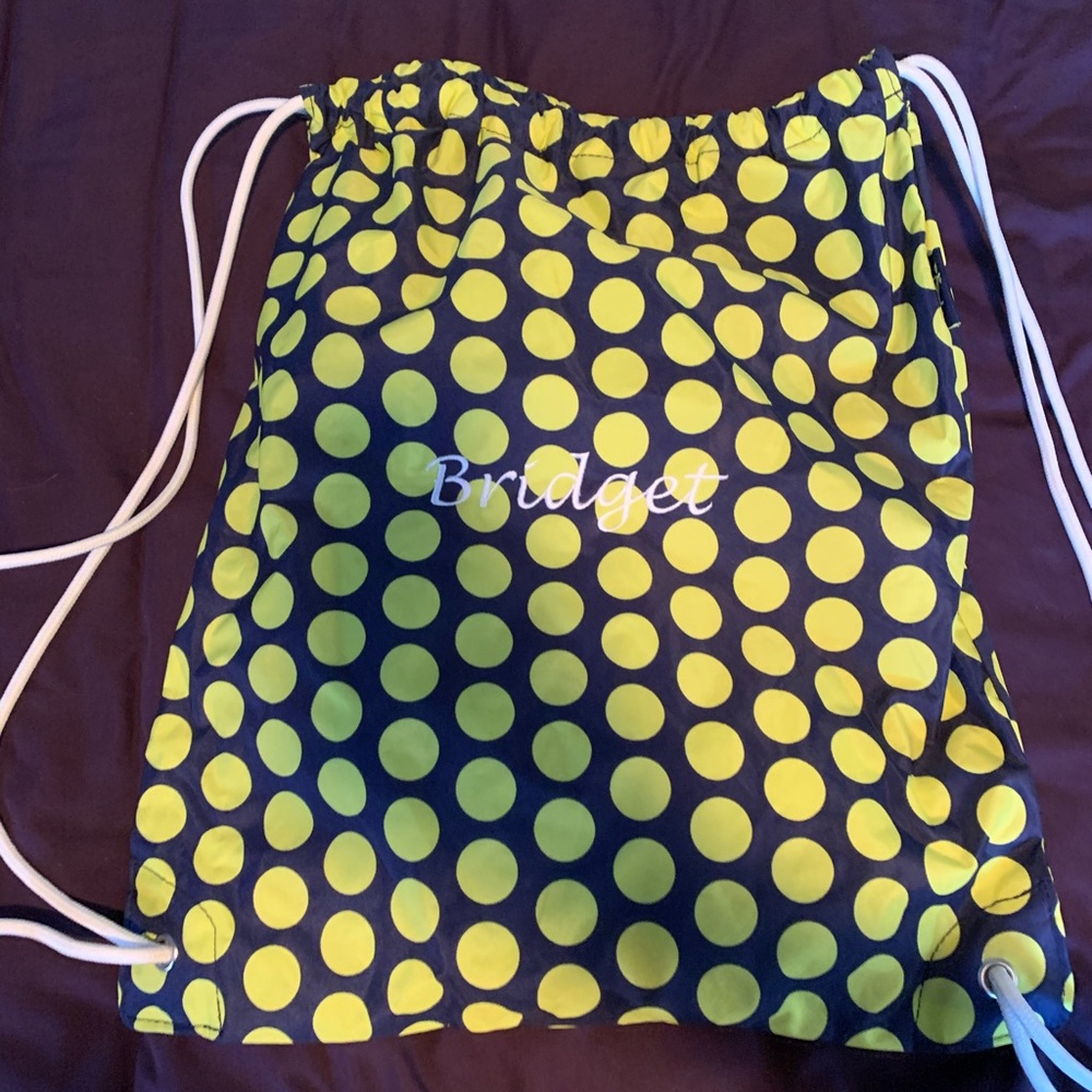 Monogrammed Bridget Drawstring Bag